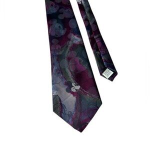 Vintage‎ Cervantes Disney Silk Tie Mickey Mouse Abstract Artsy Career Formal